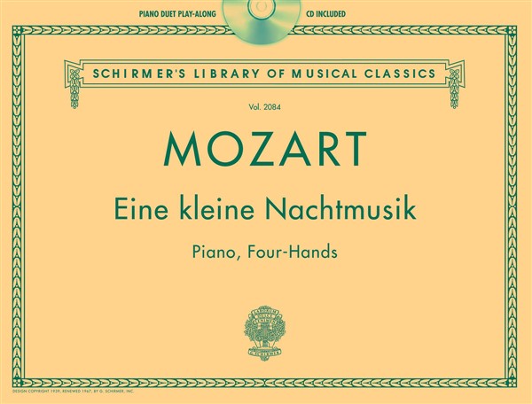 SCHIRMER PIANO DUET PLAY-ALONG - W.A. MOZART - EINE KLEINE NACHTMUSIK + CD - PIANO DUET