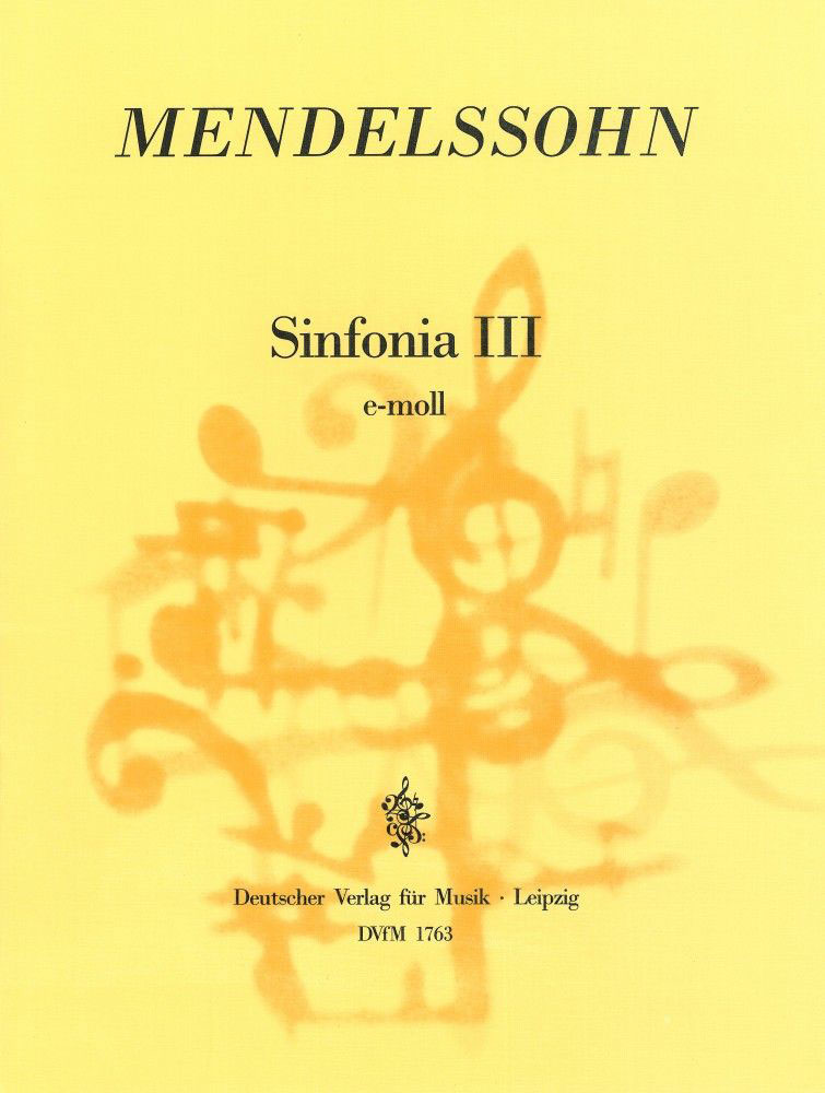 EDITION BREITKOPF MENDELSSOHN-BARTHOLDY F. - SINFONIA III E-MOLL - STRINGS