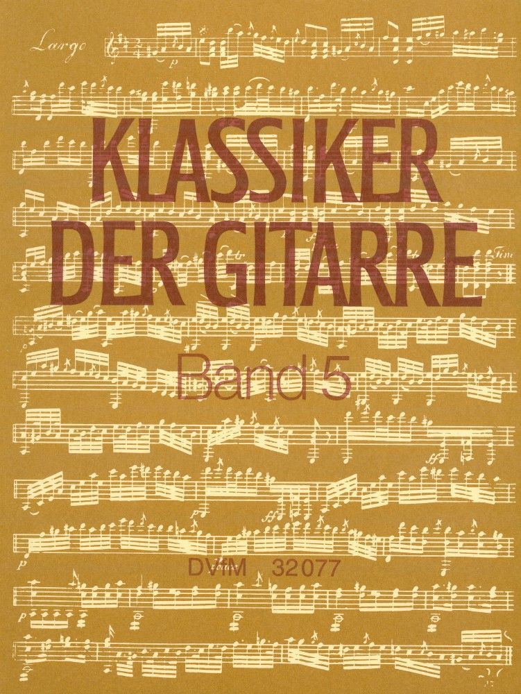 EDITION BREITKOPF KLASSIKER DER GITARRE, BAND 5 - GUITAR