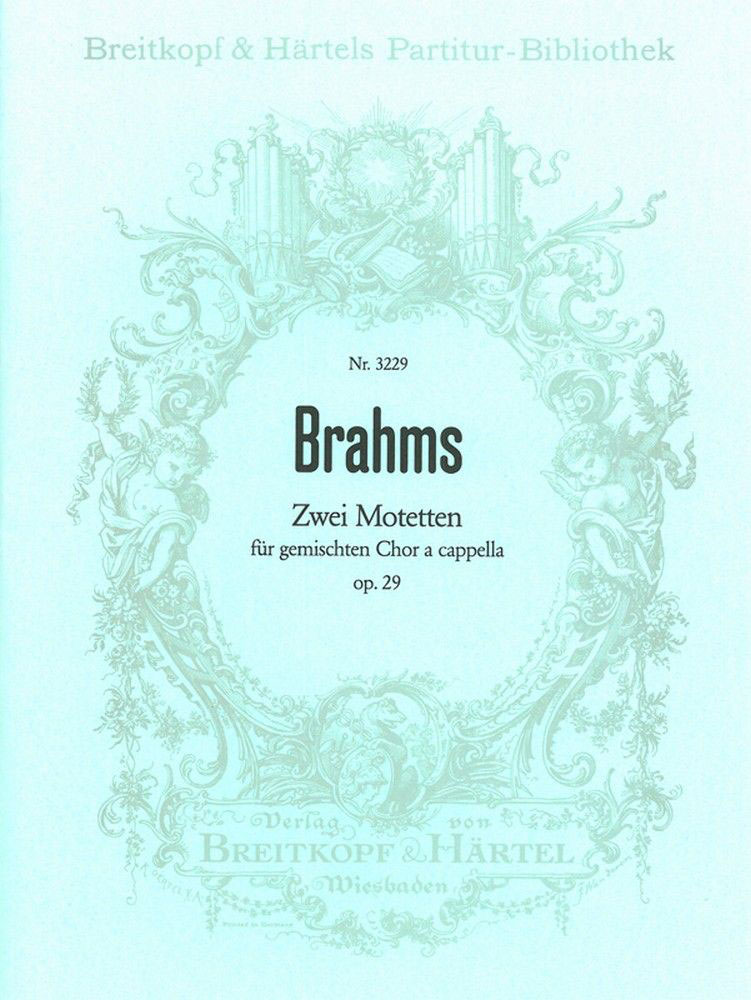 EDITION BREITKOPF BRAHMS J. - 2 MOTETTEN OP. 29