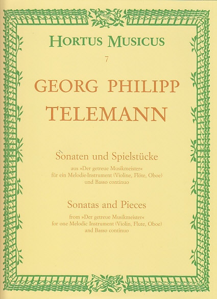 BARENREITER TELEMANN G.P. - SONATAS AND PIECES FROM 