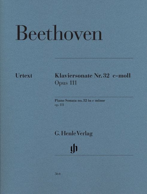 HENLE VERLAG BEETHOVEN L.V. - PIANO SONATA NO. 32 C MINOR OP. 111