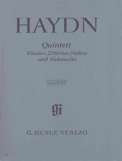 HENLE VERLAG HAYDN J. - QUINTET E FLAT MAJOR HOB. XIV:1 FOR PIANO, 2 HORNS, VIOLIN AND VIOLONCELLO