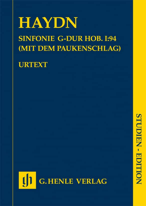 HENLE VERLAG HAYDN JOSEPH - SYMPHONIE EN SOL MAJEUR Hob. I:94 (LA SURPRISE) - SCORE