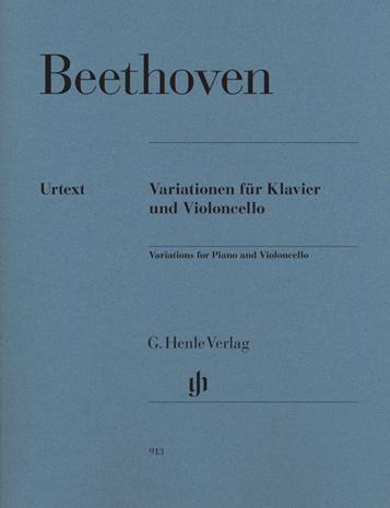 HENLE VERLAG BEETHOVEN L.V. - VARIATIONS FOR PIANO AND VIOLONCELLO