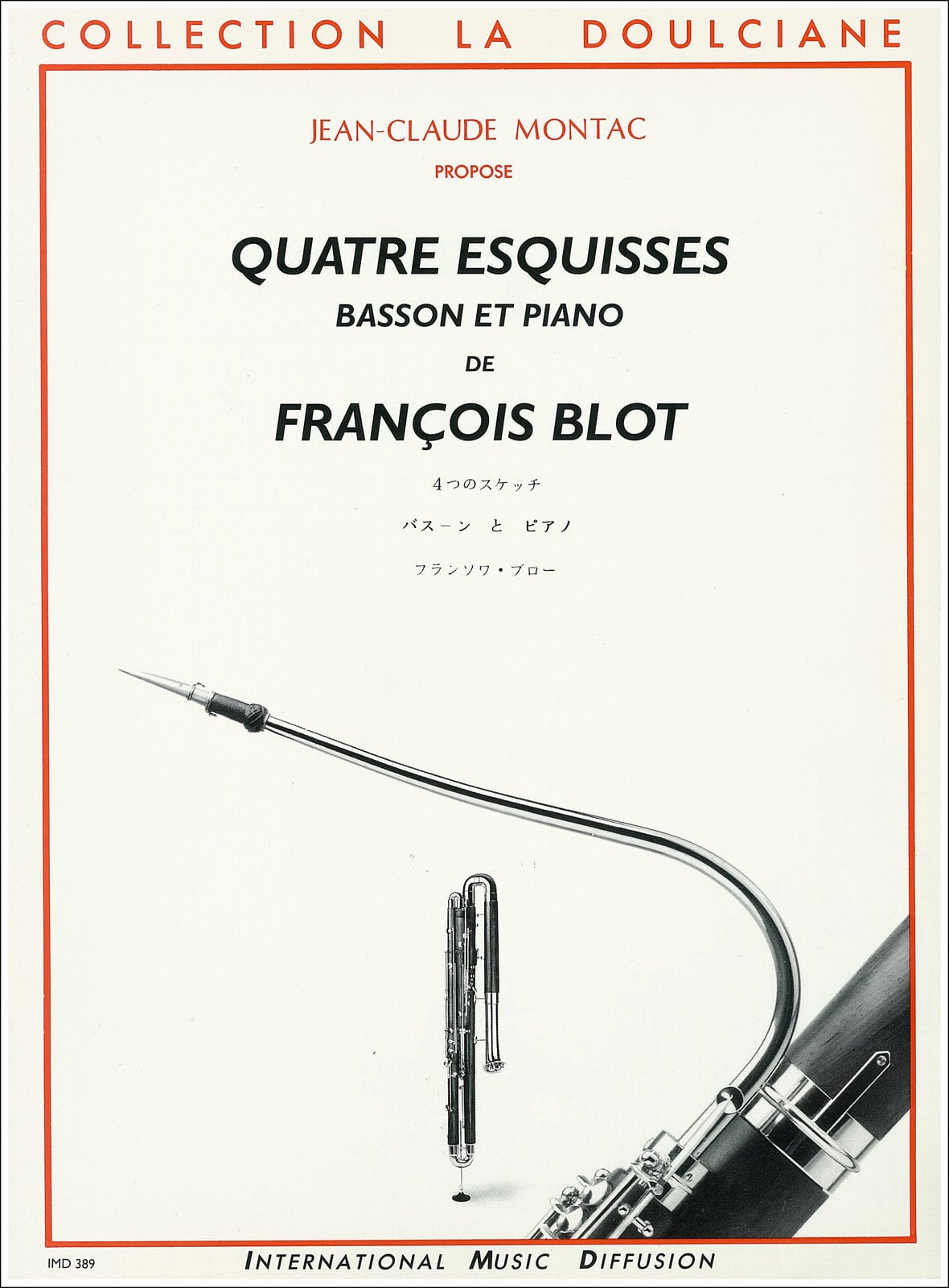 IMD ARPEGES BLOT - QUATRE ESQUISSES - BASSON ET PIANO