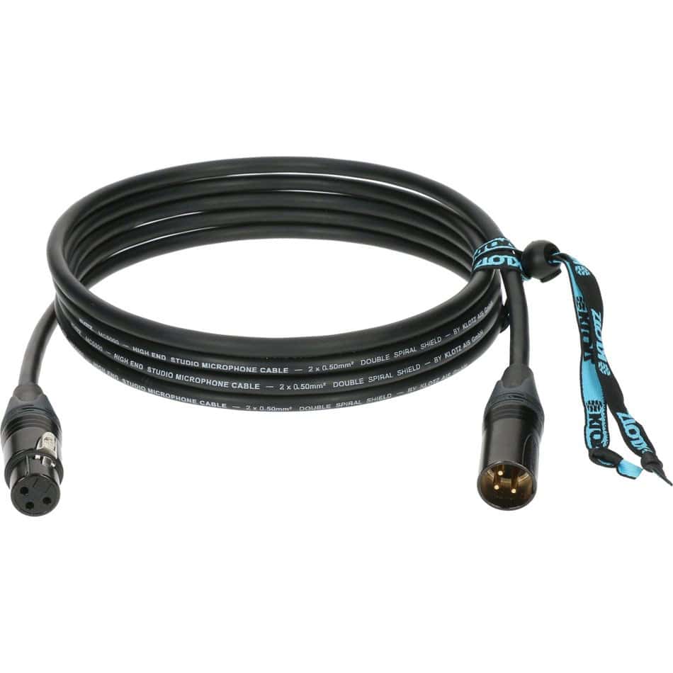 KLOTZ M5 MIC CABLE BLACK 50M XLR 3P. F/M 