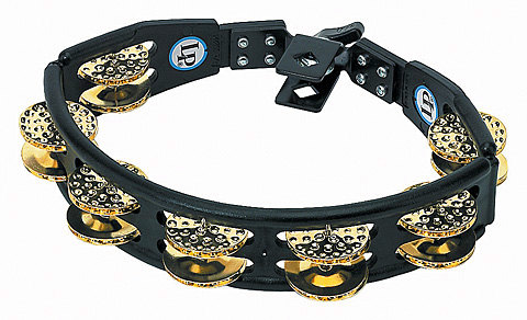 LP LATIN PERCUSSION LP179 - TAMBOURINE CYCLOP BRASS HAMMERED MOUNTABLE 