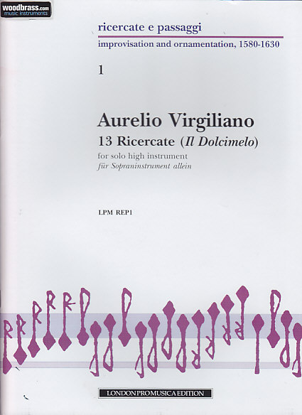 LONDON PRO MUSICA VIRGILIANO A. - THIRTEEN RICERCATE FROM IL DOLCIMELO