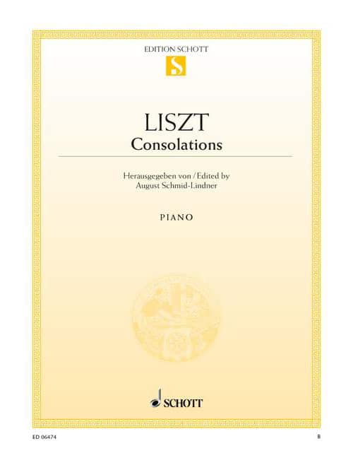 SCHOTT LISZT FRANZ - CONSOLATIONS I-VI - PIANO