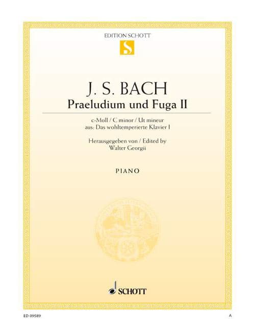 SCHOTT BACH J.S. - PRAELUDIUM II AND FUGA II C MINOR BWV 847 - PIANO