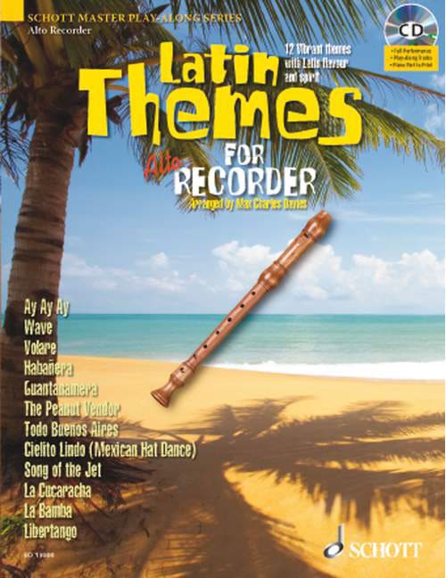 SCHOTT LATIN THEMES FOR ALTO RECORDER - TREBLE RECORDER