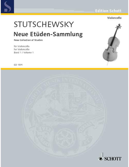 SCHOTT STUTSCHEWSKY JOACHIM - NEW COLLECTION OF STUDIES BAND 1 - CELLO