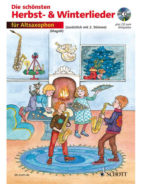 SCHOTT DIE SCHÖNSTEN HERBST- UND WINTERLIEDER - SAXOPHONE