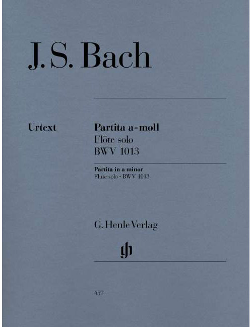HENLE VERLAG BACH J.S. - PARTITA FOR FLUTE SOLO A MINOR BWV 1013