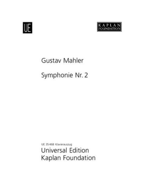 UNIVERSAL EDITION MAHLER G. - SYMPHONIE N2 C-MOLL - CHOEUR ET PIANO