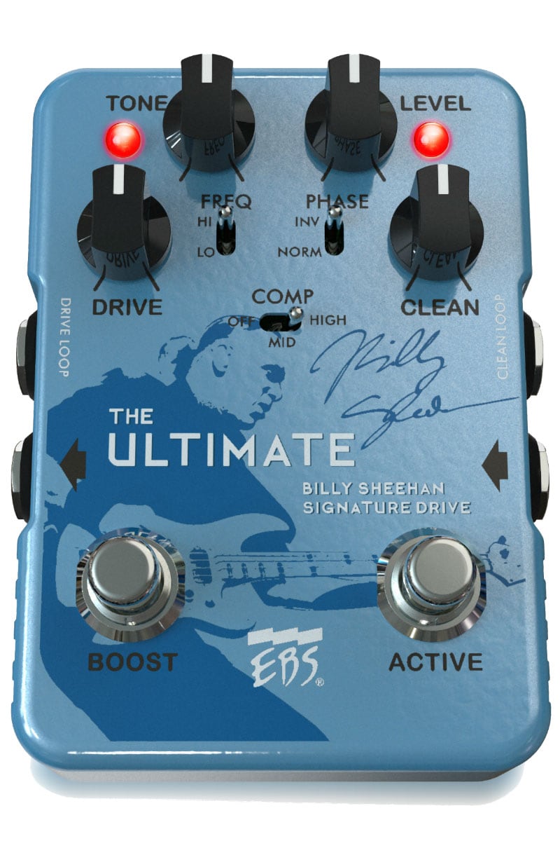 EBS BILLY SHEEHAN ULTIMATE SIGNATURE BASS OVERDRIVE PEDAL