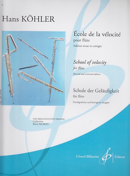 BILLAUDOT KOHLER HANS - ECOLE DE LA VELOCITE - FLUTE