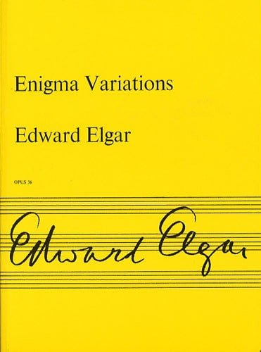 NOVELLO VARIATIONS ON AN ORIGINAL THEME 'ENIGMA' OP.36 FOR ORCHESTRA. MINIATURE SCORE - ORCHESTRA