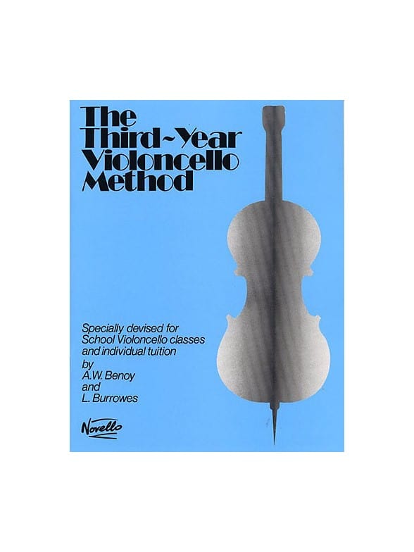 NOVELLO BUNOY A.W./BURROWES L. - THE THIRD-YEAR CELLO METHOD 