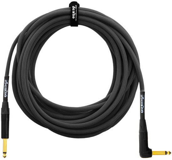 ORANGE AMPS CABLE GUITAR 10M BLACK ANGLE