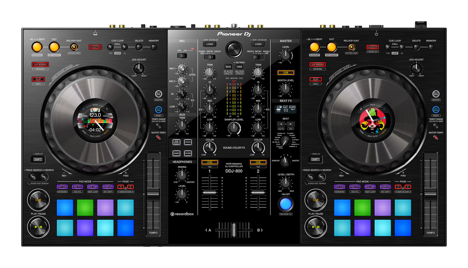 PIONEER DJ DDJ-800 - CONTROLADOR DE DJ DE 2 CANAIS REKORDBOX DJ