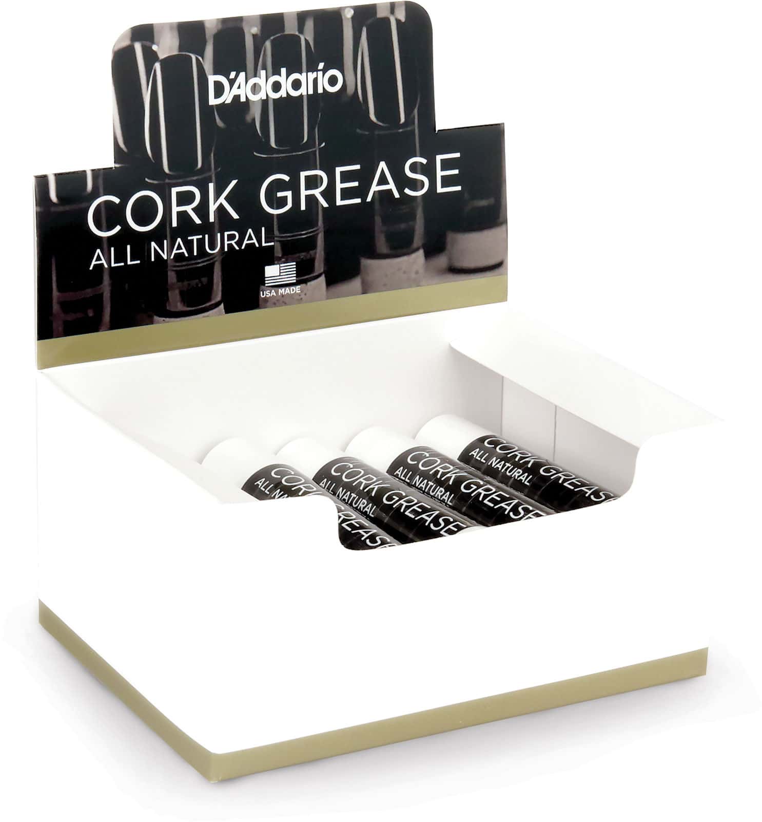 D'ADDARIO - RICO CORK GREASE UNIT CORK GREASE BOX OF 12 TUBES