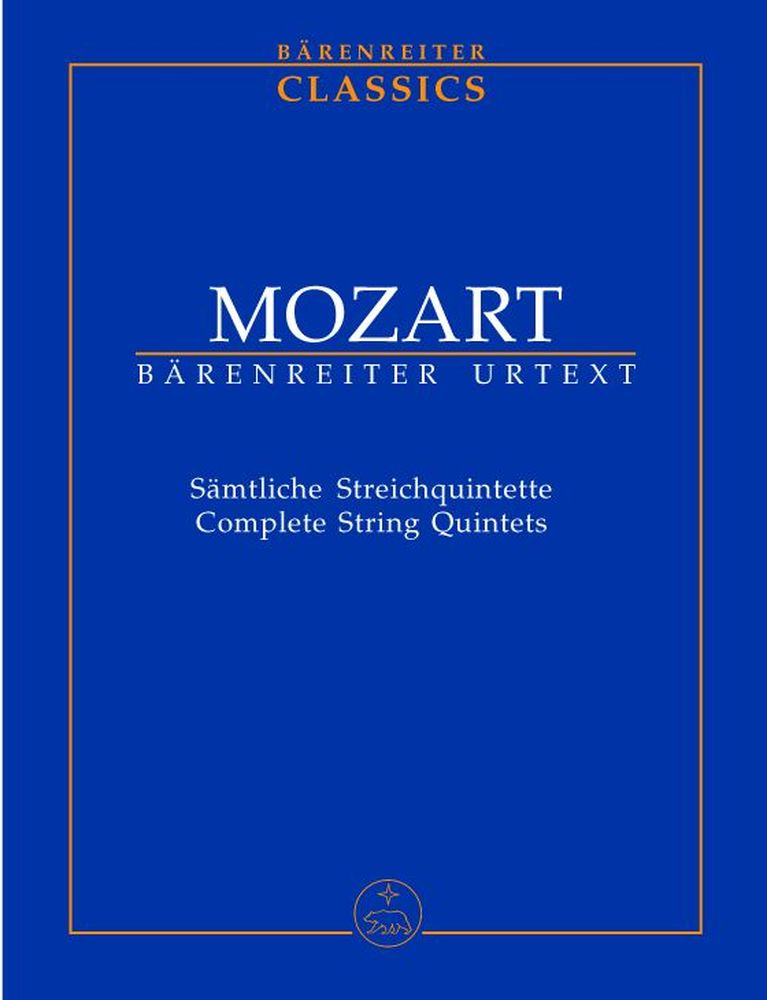 BARENREITER MOZART W. A. - SAMTLICHE STREICHQUINTETTE - CONDUCTEUR DE POCHE