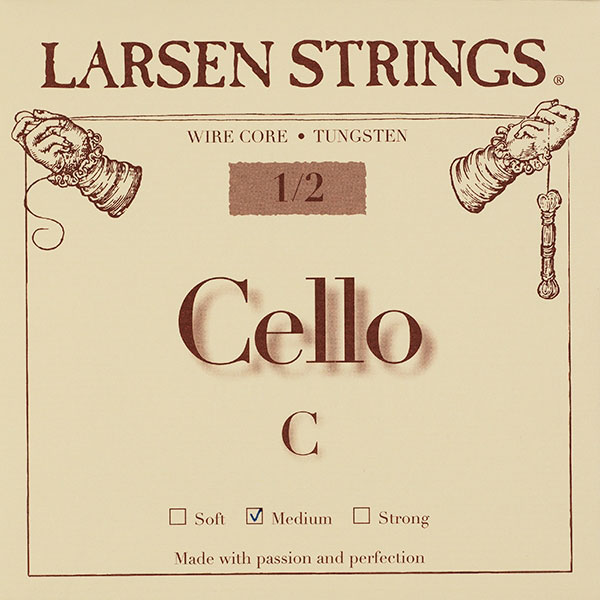 LARSEN STRINGS 1/2 STRINGS FOR CELLOS SHORT SCALE C 